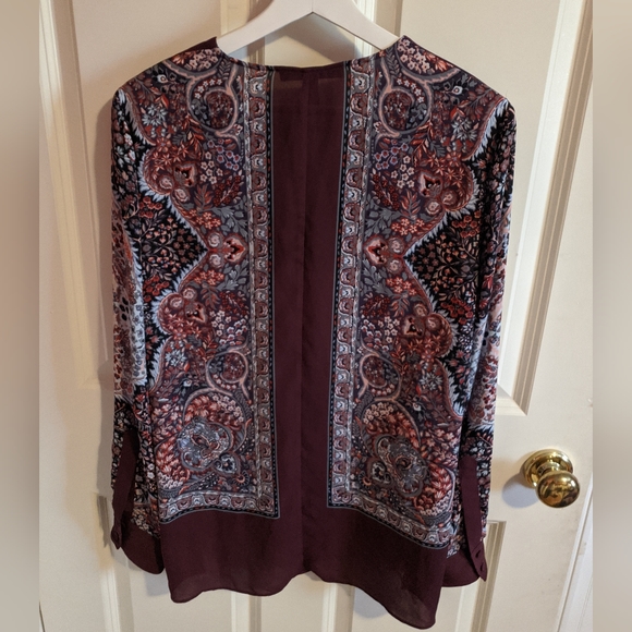 BCBGMaxazria Maroon Blouse - Picture 5 of 5
